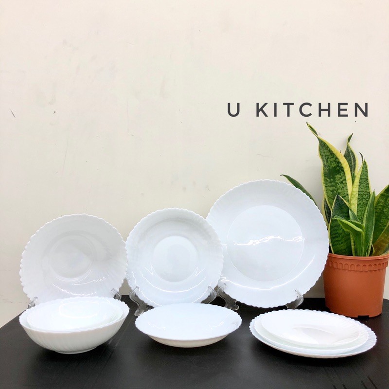 Dinnerware Dinner Plate / Rice Bowl / Side Plate / Deep Plate | Shopee ...
