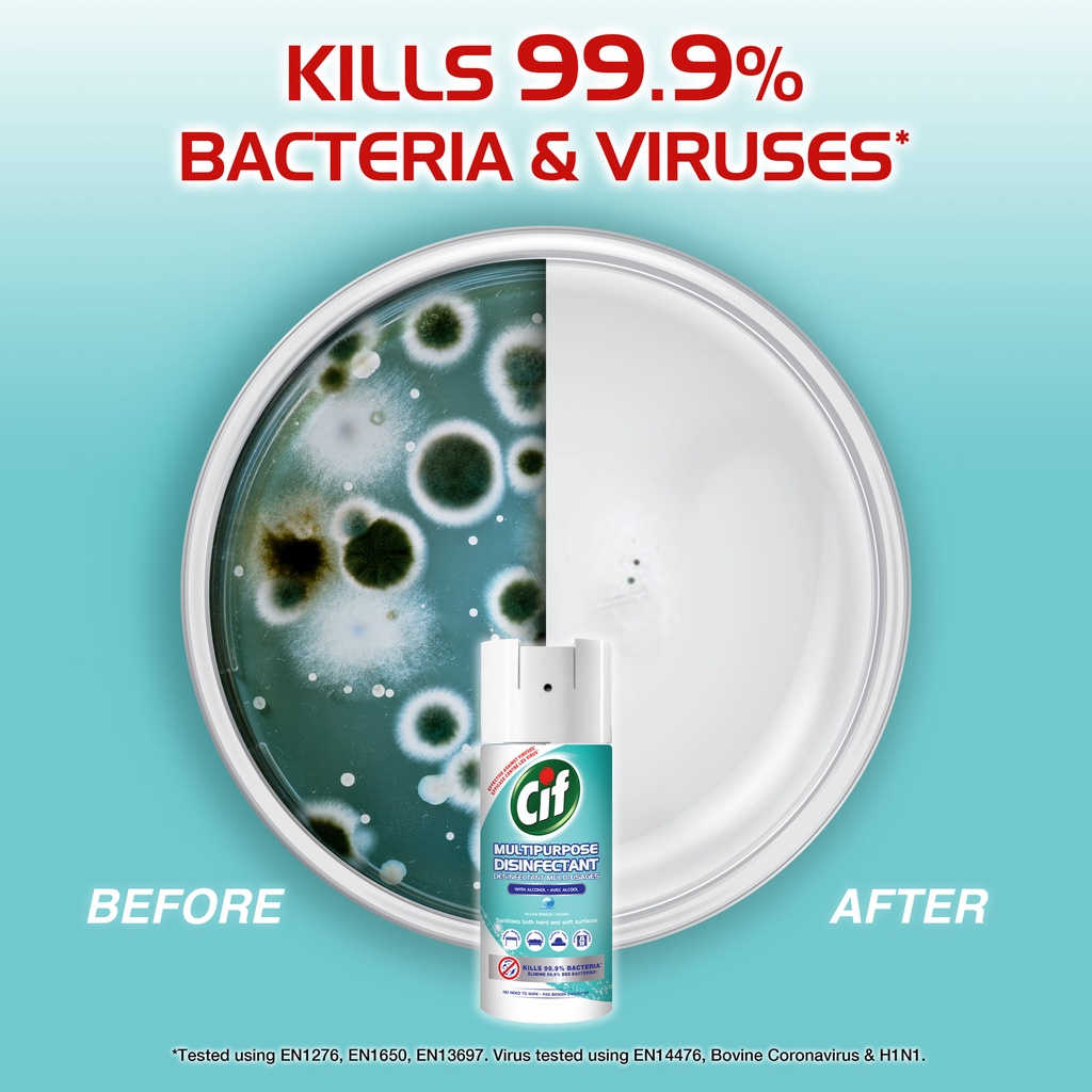 Cif Universal Disinfectant Spray – Ocean Breeze (200ml) | Shopee Malaysia