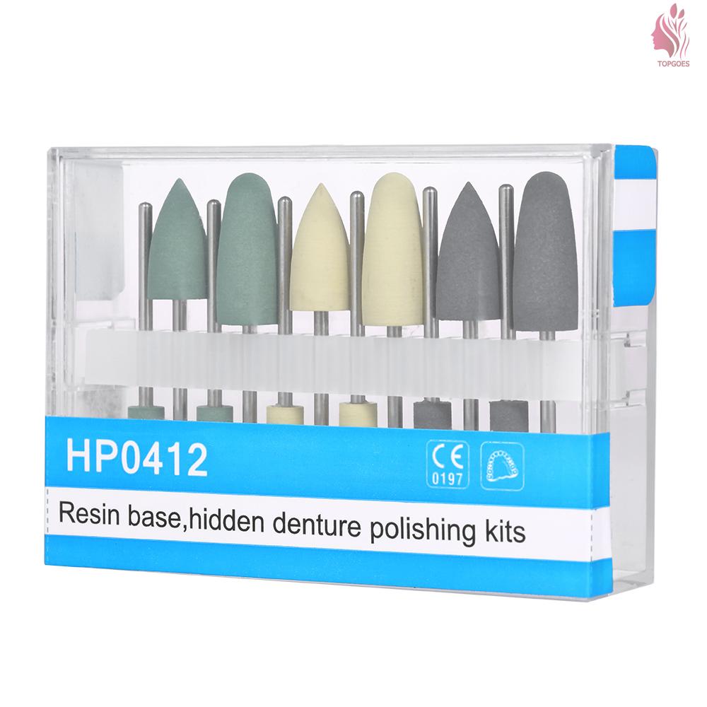 Dental Polishing Kit Diamond Burs Hidden Resin Base for Low Speed