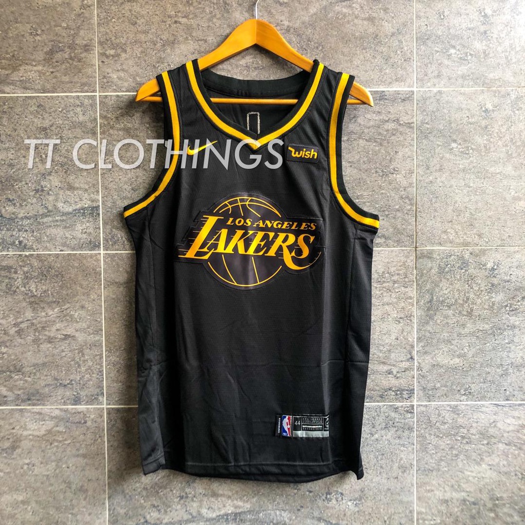 La lakers black store and gold jersey