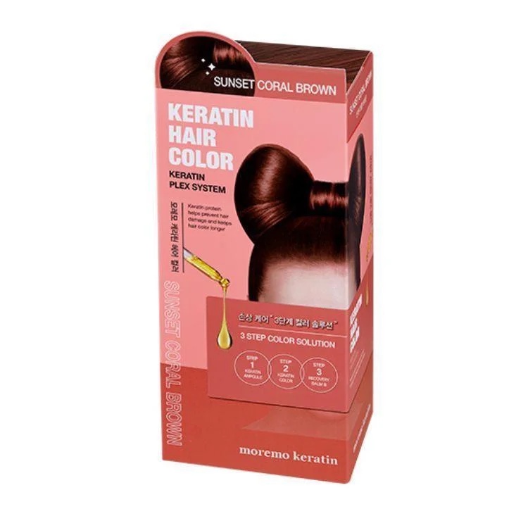 Moremo Keratin Hair Color Sunset Coral Brown (G) Shopee Malaysia