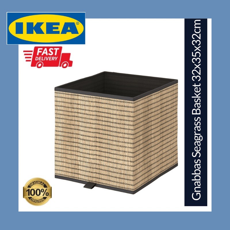 IKEA Gnabbas Seagrass Basket Fit With Kallax Shelving Unit Shopee