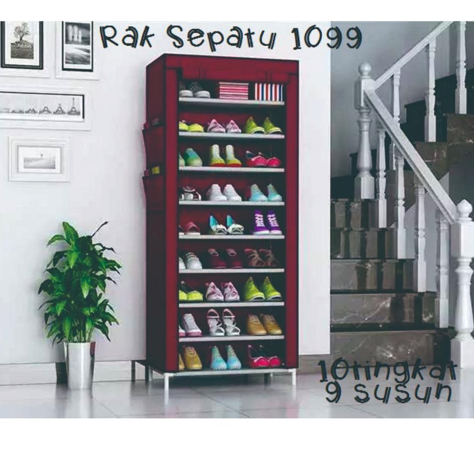 10-tier Portable Shoe Rack 9-frame Type 1099 Hanging Shoe Rack Shoe ...
