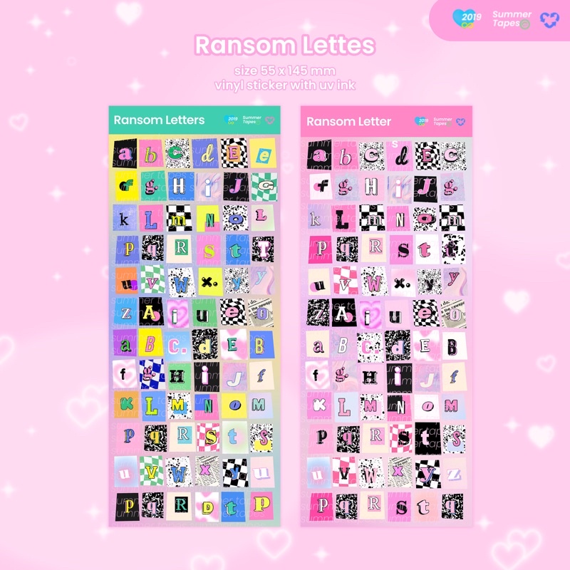 Summer Tapes - Ransom Letters Seal Sticker/Deco Sticker/Sticker Flakes ...