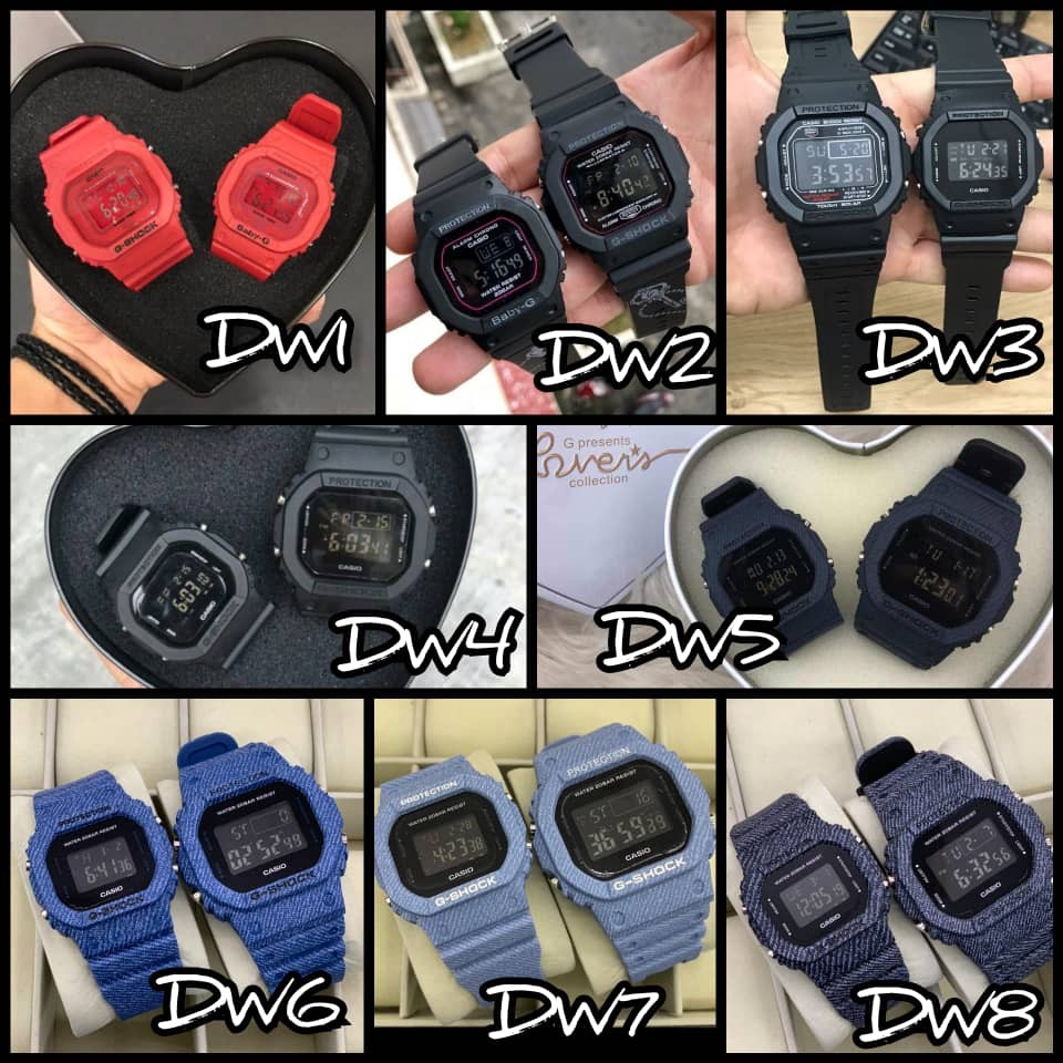 Jam casio 2025 couple set