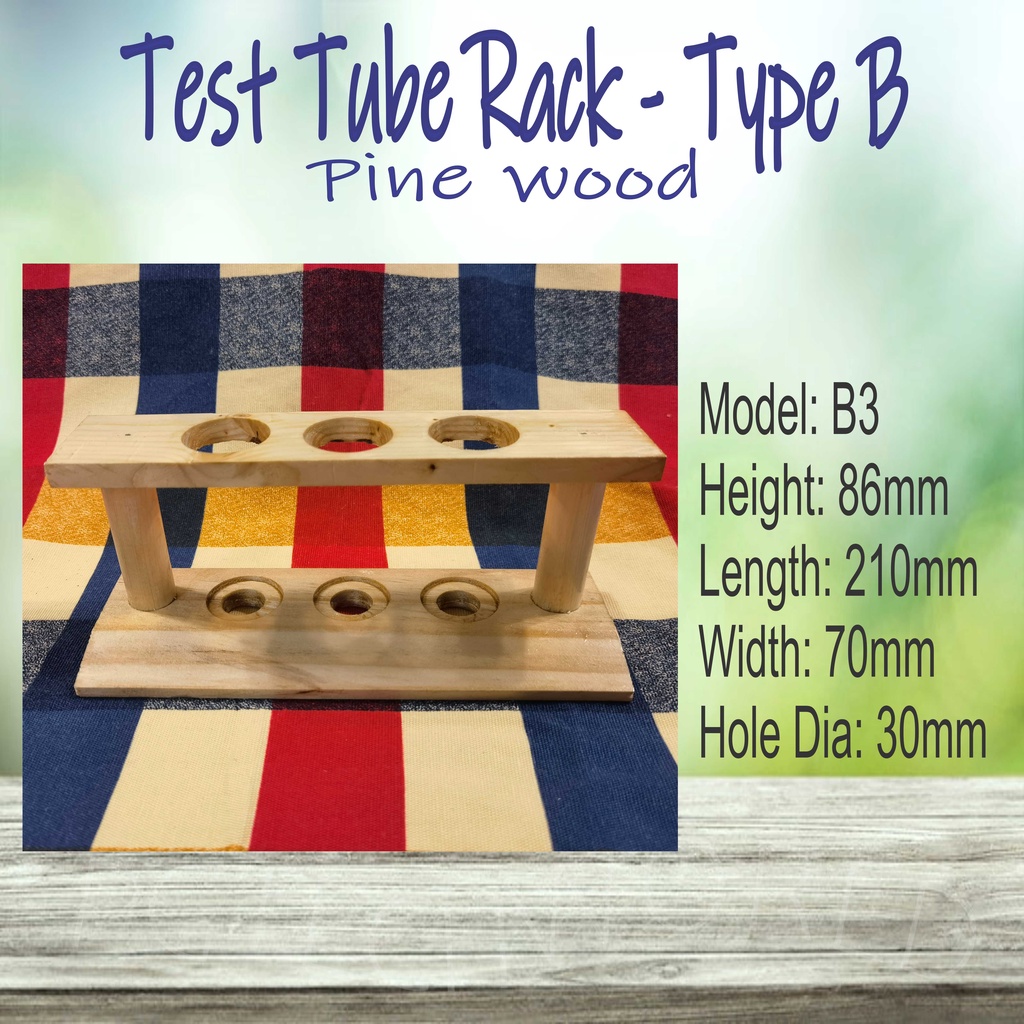 test tube rack Type B wood rack coffee bean tea rack display pine wood ...