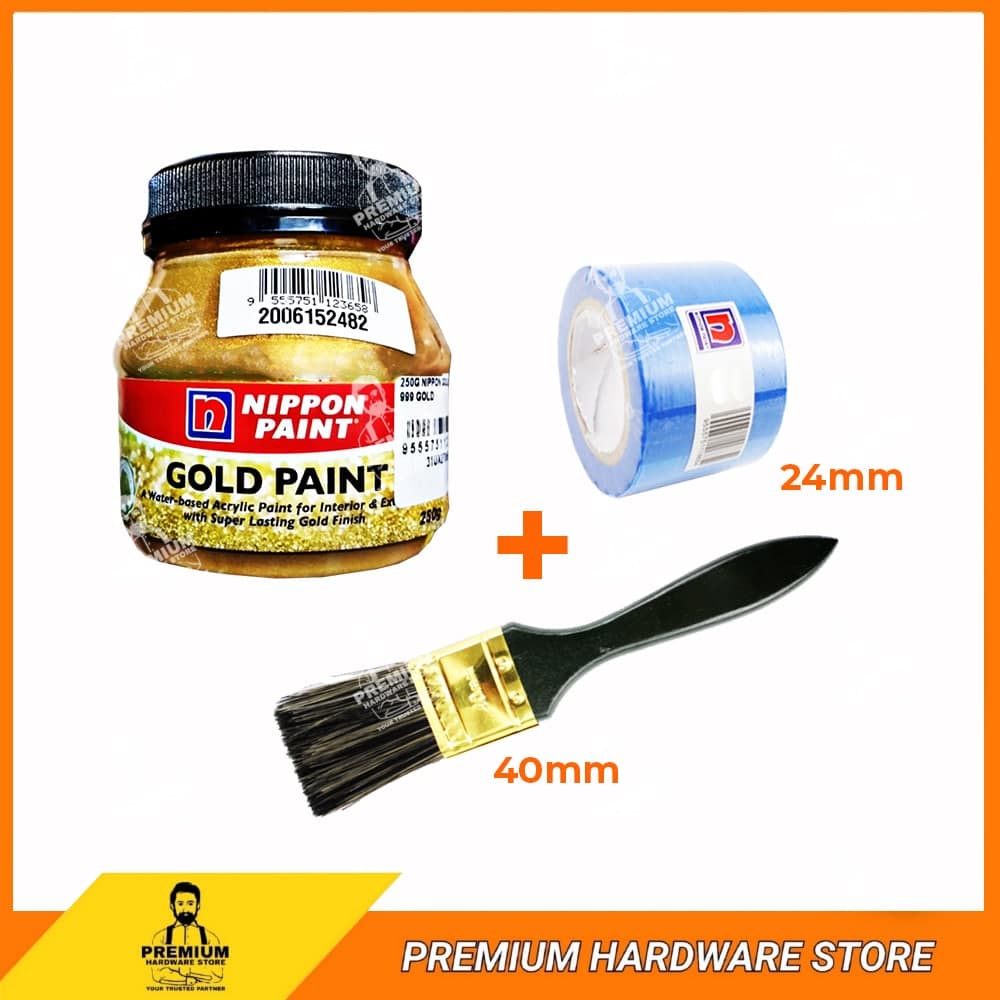 NIPPON GOLD PAINT 999 GOLD 250G Water Based UV Protection Gold Paint