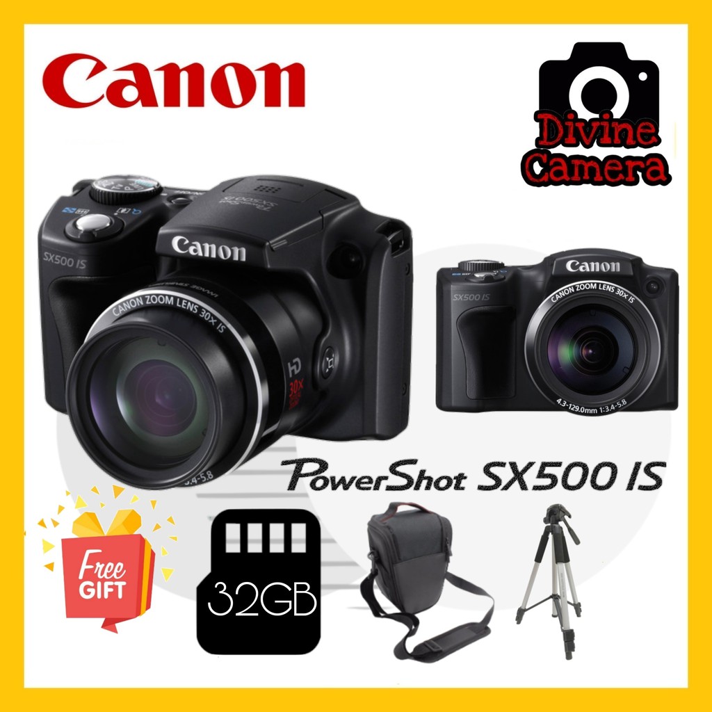 Canon power shot shops sx 500 is 30 x optical zoom