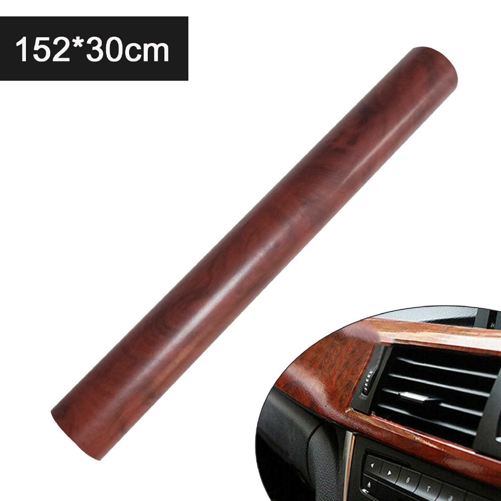 Car Gear Panel Innerframe Stickers Glossy Wood Grain Texture Car