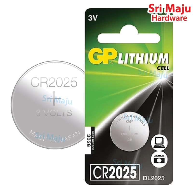 MAJU CR2025 3V Original GP Lithium Cell Coin Battery CR DL 2025 Long ...