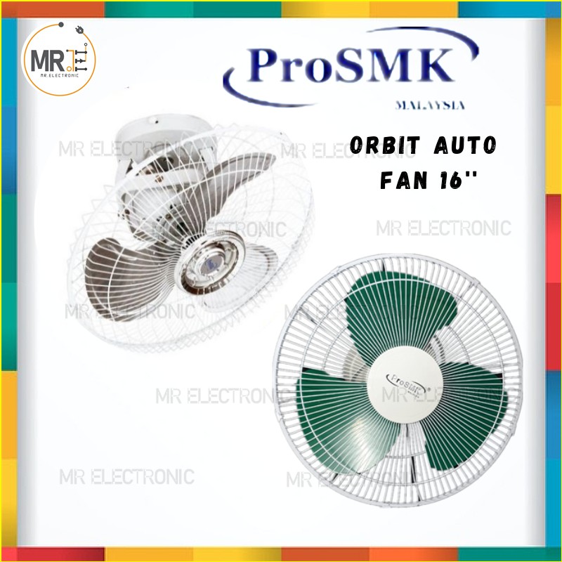 PROSMK 16 inches ORBIT AUTO FAN CEILING 360 DEGREE SMK-AF4016 | SMK ...