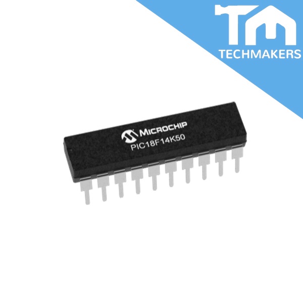 Microchip PIC18F14K50 PIC18F14K50-I/P 8-bit Microcontroller [DIP-20] Original PIC18F Microcontroller TechMakers