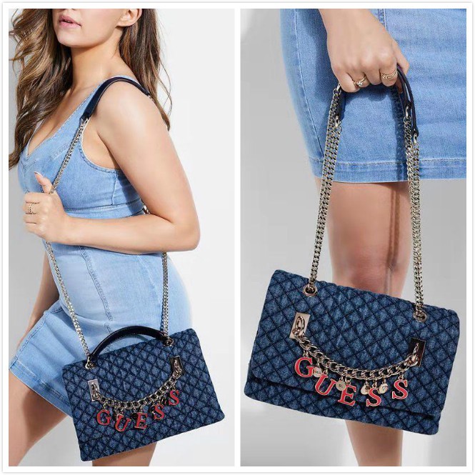 Guess Passion Lingge Handle Shoulder Sling Bag Shopee Malaysia