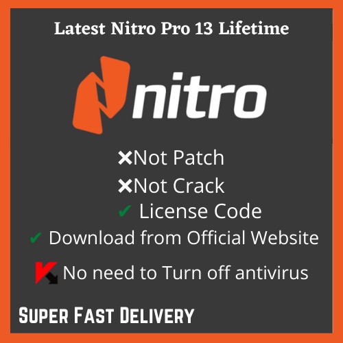 Nitro Pro 13 License Nitro PDF Pro Lifetime Original with Activation