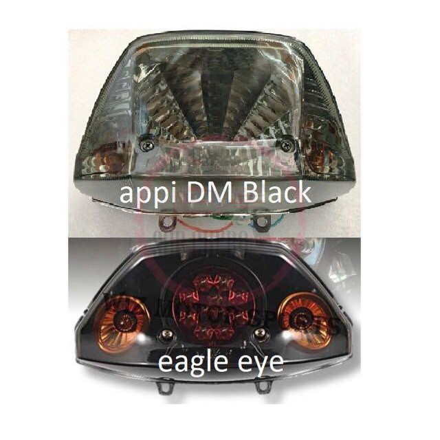 SC321 Brake Tail lamp EAGLE EYE aapi DM Black Lampu Brek Belakang Honda EX5 Dream High Power