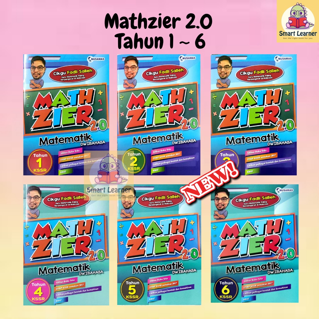 [SB] Mathzier 2.0 Tahun 1-6 Matematik Latihan Dwibahasa Cikgu Fadli Salleh | Shopee Malaysia