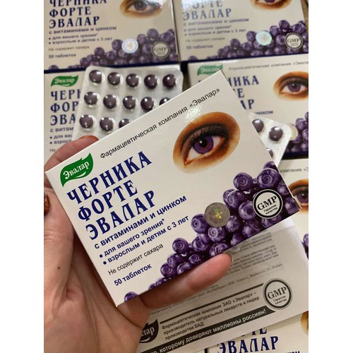 Blueberry Forte Russian Blueberry eye supplement, zinc supplement to