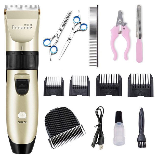 Clipper For Dog Clippers Cats Grooming Clipper Kit USB Professional  Rechargeable Low-Noise Pets Hair Trimmer