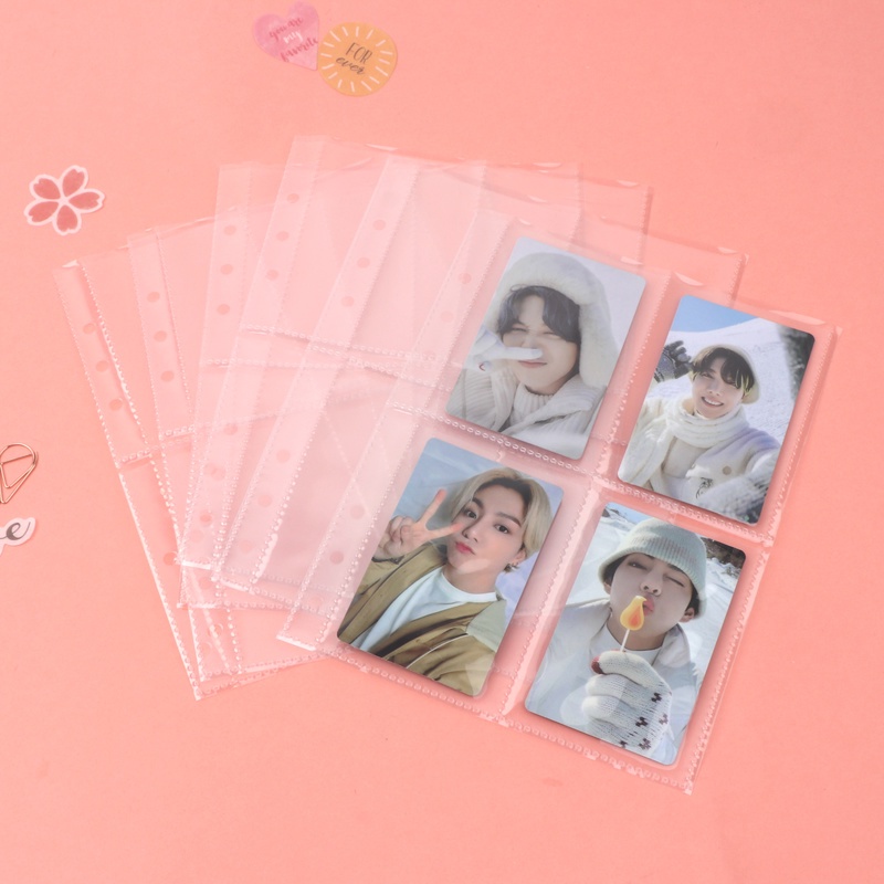 A5 Sleeves】10Pcs Standard A5 Sleeves Transparent Photo Album Binder Refill  Inner Sleeves KPOP Lomo Cards Photocard PC Storage Loose-leaf