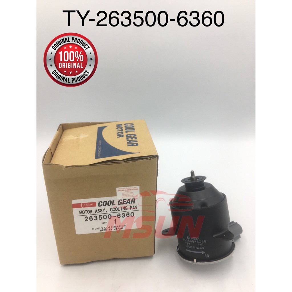 RADIATOR FAN MOTOR 2635006360 TOYOTA ESTIMA ACR30 Shopee Malaysia