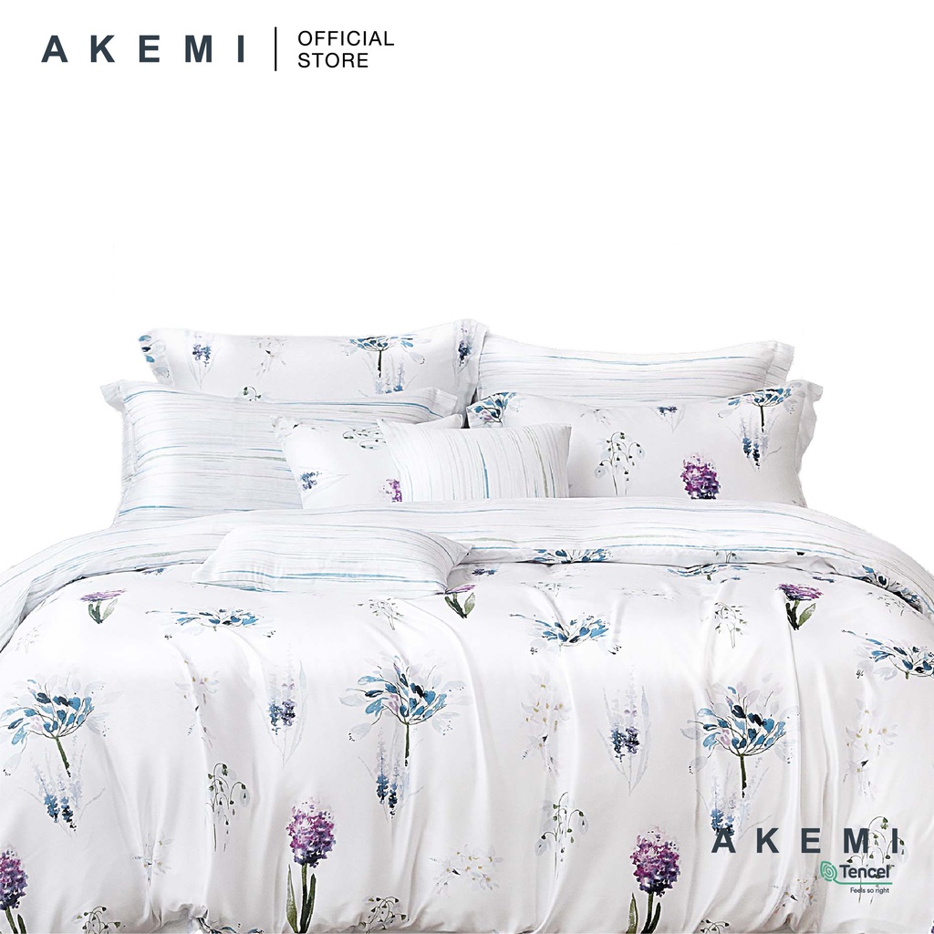 AKEMI TENCEL™ Modal Ardent Quilt Cover Set 880TC (Super Single/ Queen ...