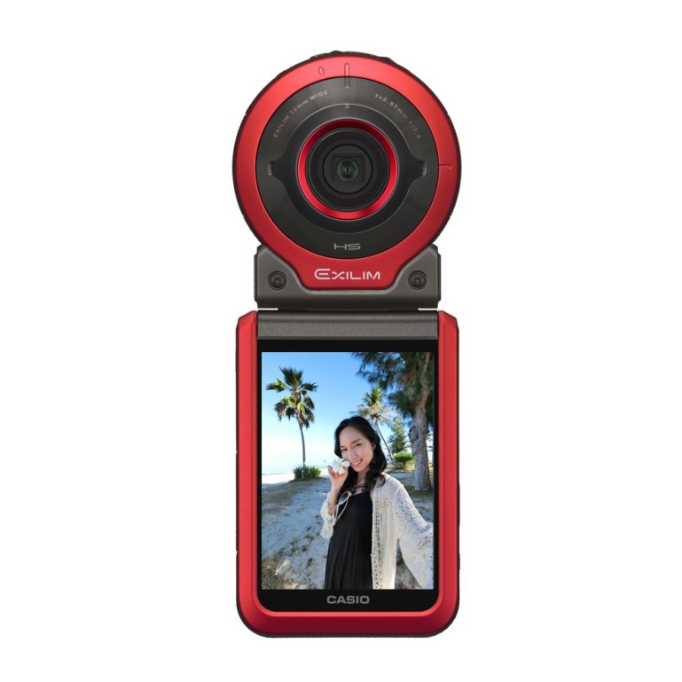 READY STOCK NEW Casio EX FR100 Action Camera RED Beauty Long Legs Selfie Artifact Waterproof Diving Sports Camera Shopee Malaysia