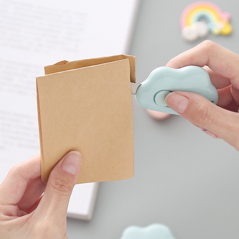 Cute Cloud Mini Portable Utility Knife Paper Cutter Cutting Paper Razor ...