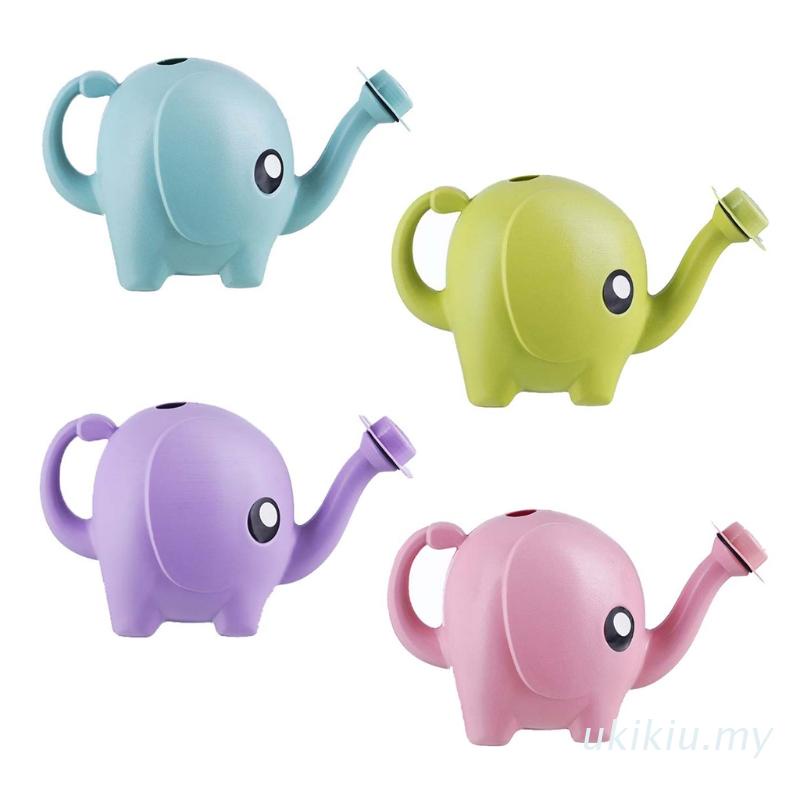 UKI 1L Cute Cartoon Elephant Watering Can Children Plastic Long Spout ...