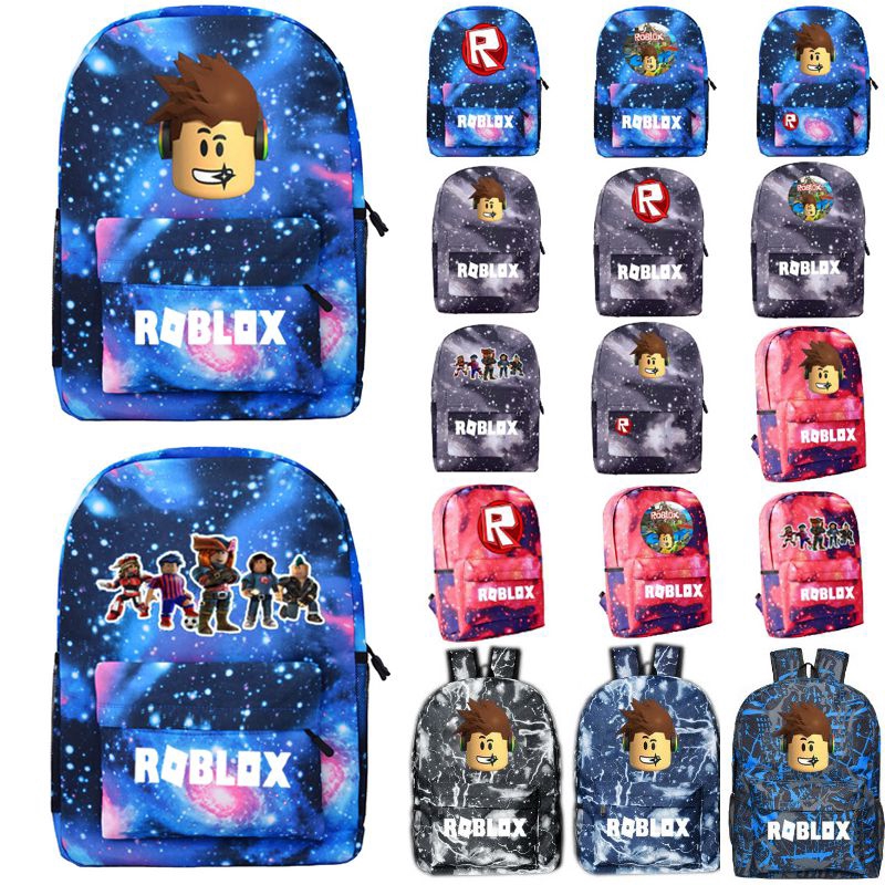 Roblox Game School Bags Student Canvas Bag Boys Casual Outdoor