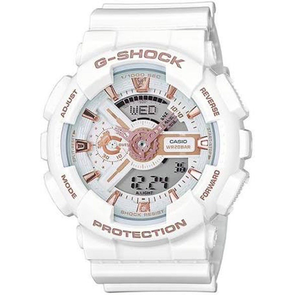 G shock white on sale gold