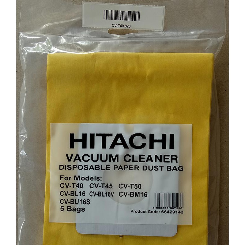 Hitachi Vacuum Cleaner Bag Disposable Paper Dust Bag (5 Pieces