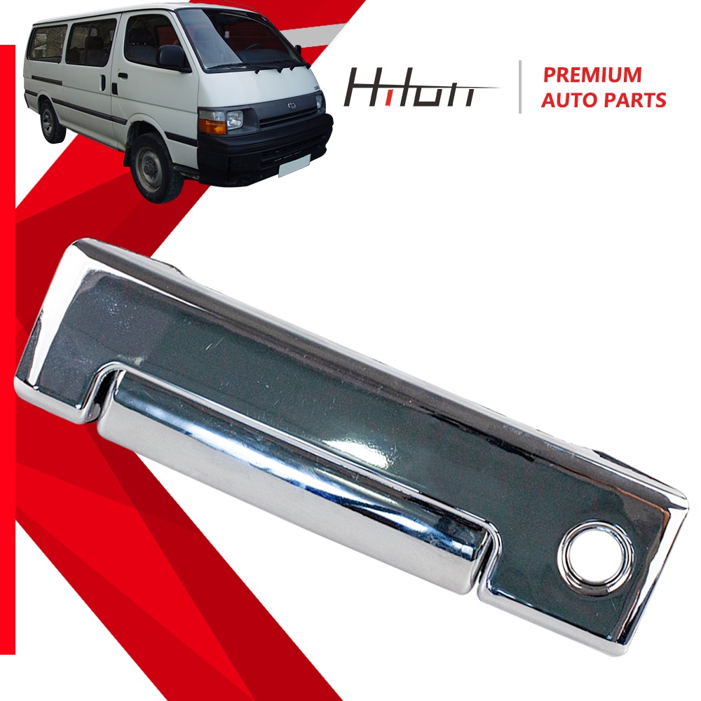 thumbnail interactive-video image 1 of Pair Black Front Door Outer Handles For Toyota Hiace 1992-2004 Left & Right 1 of 4