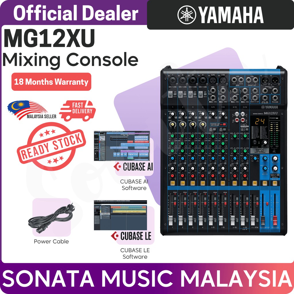 Yamaha MG12XU 12-Channel Mixer and Effects (MG 12XU) | Shopee Malaysia