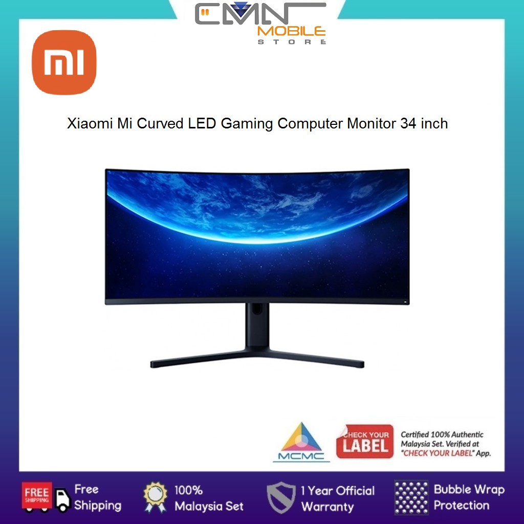 XiaoMi Mi 34-Inch Curved Gaming Monitor | Shopee Malaysia