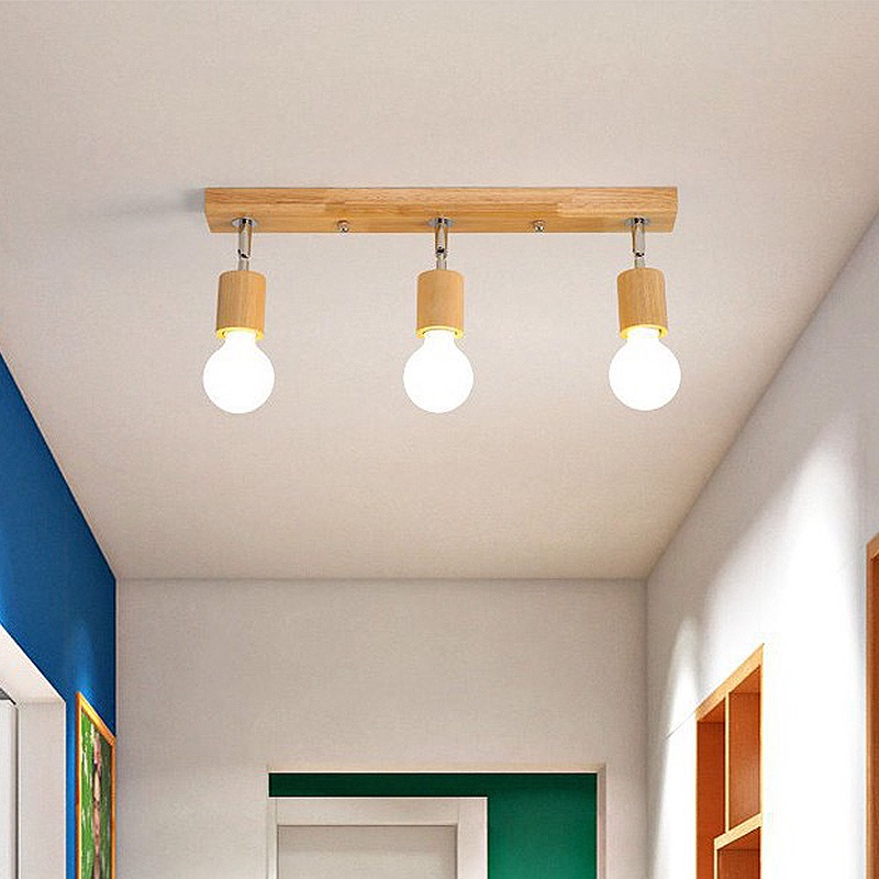 Nordic timber track light modern creative personality simple surface ...