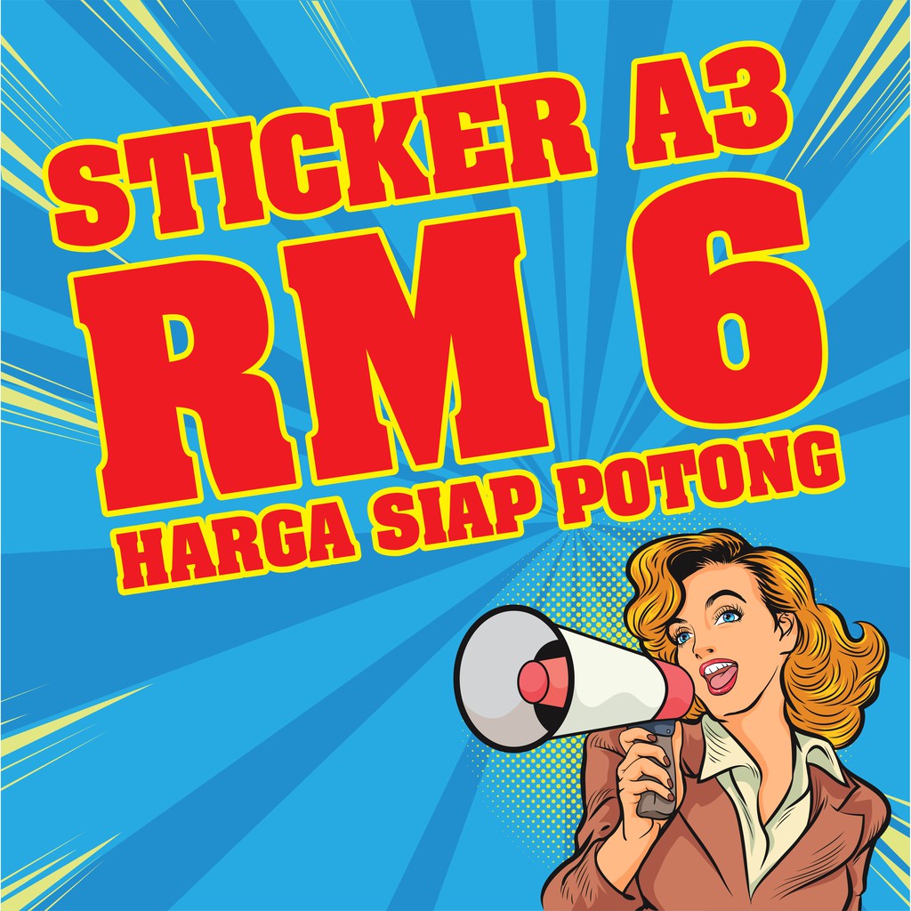 STICKER MURAH MIRROKOT STICKER A3 PRINT & CUT Shopee Malaysia