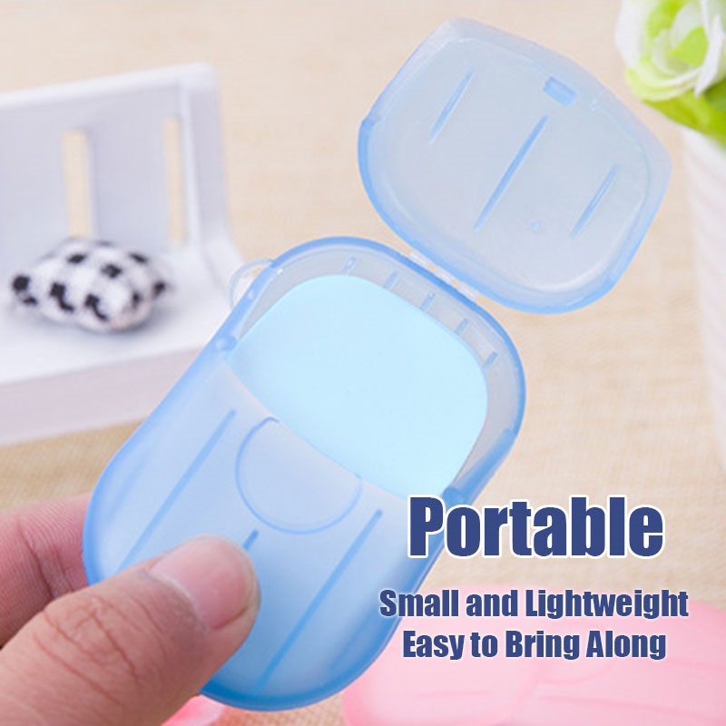 20Pcs/box Anti Virus travel disposable soap tablets boxed soap paper