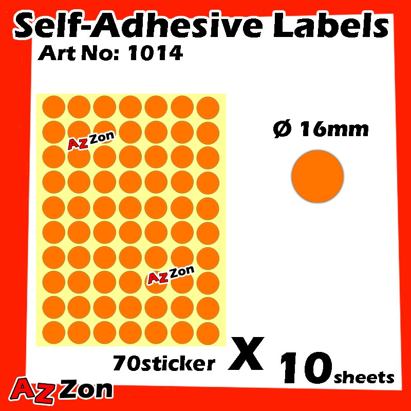 HALLO 1014 Self-Adhesive Label Fluorescent Label Sticker Colorful Paper ...