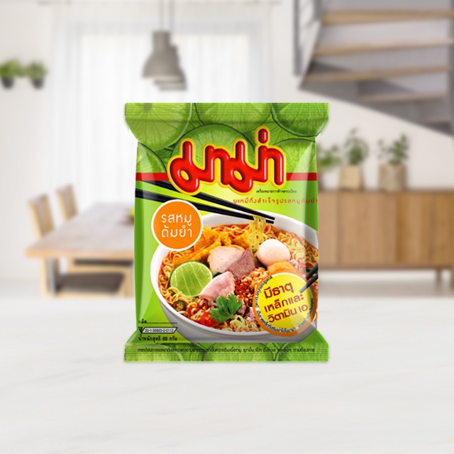 Mama Brand Oriental Style Instant Noodles Artificial Tom Yum Pork ...