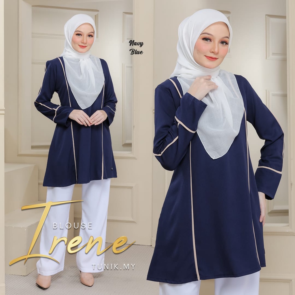 Blaus Muslimah - Blouse Irene mesra wuduk dab mesra meyusu | Shopee ...