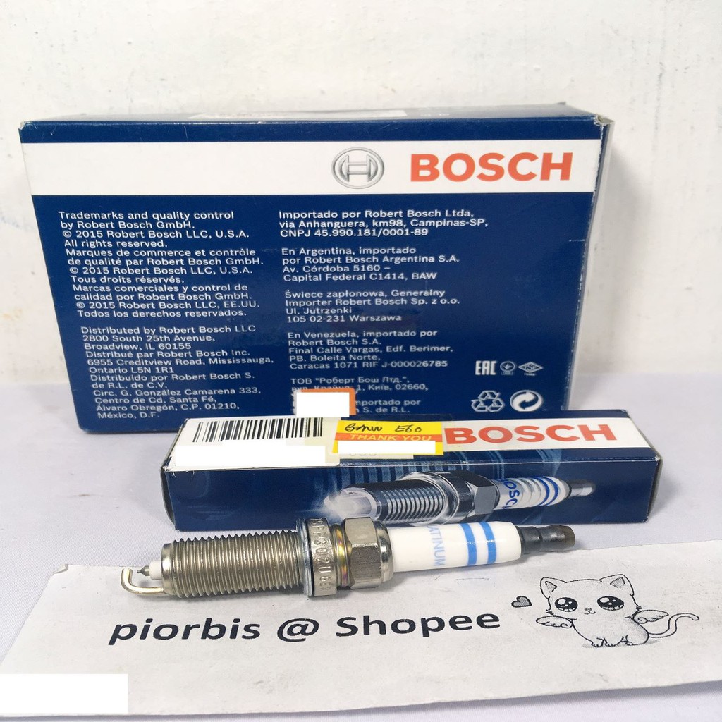 BMW E60 BOSCH SPARK PLUG R6 PLATINUM 12120037663BS Shopee Malaysia