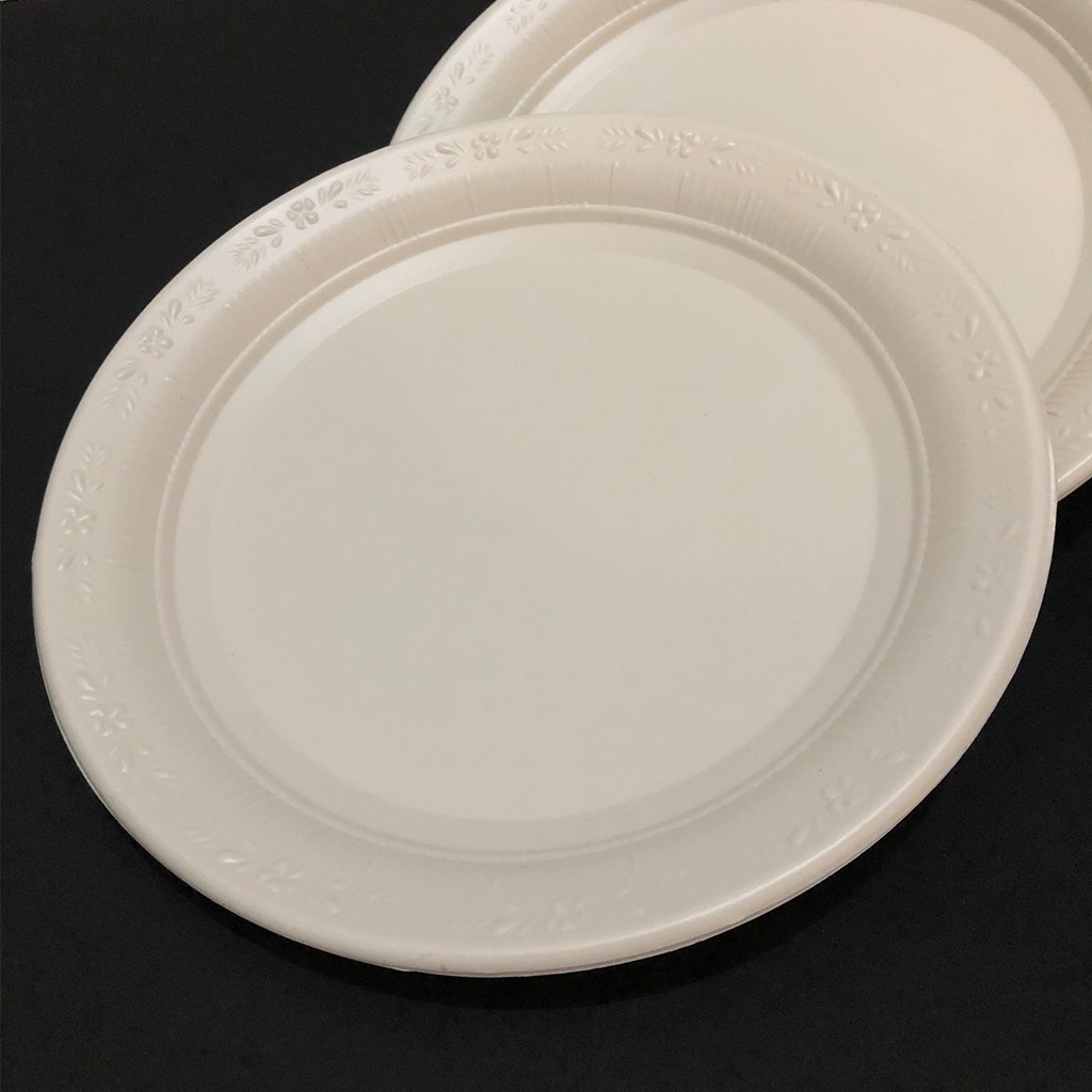 8 inch Disposable Plastic Plate White 100 pieces Shopee Malaysia