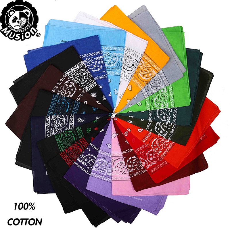 Paisley Bandana Classic Square Scarf / Kain Key Head Wrap Tuala key Hip ...