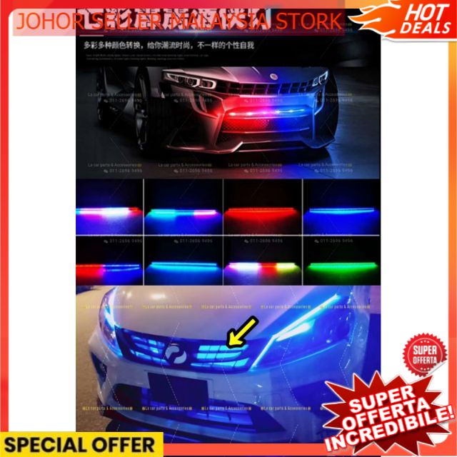 Knight Rider Light RGB Colour LED 5050 bar Strip Strobe Flash Front ...
