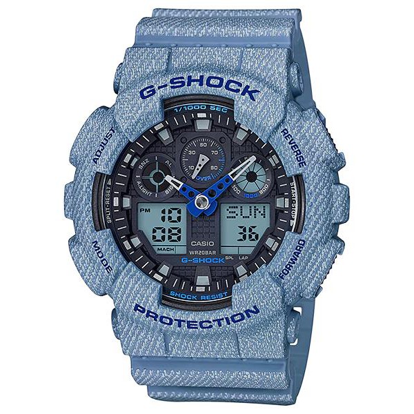 Watch - Casio G SHOCK DENIM GA100DE-2A - ORIGINAL | Shopee Malaysia