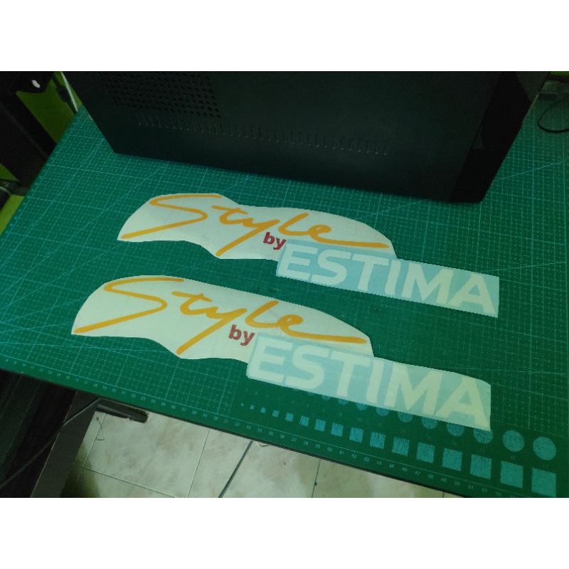 STICKER STYLE BY ESTIMA CERMIN DEPAN | Shopee Malaysia