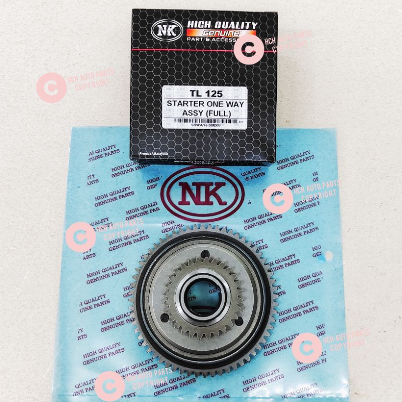 STARTER ONE WAY BEARING ASSY (WITH GEAR) - SCOMADI - TL 125 (NK ...