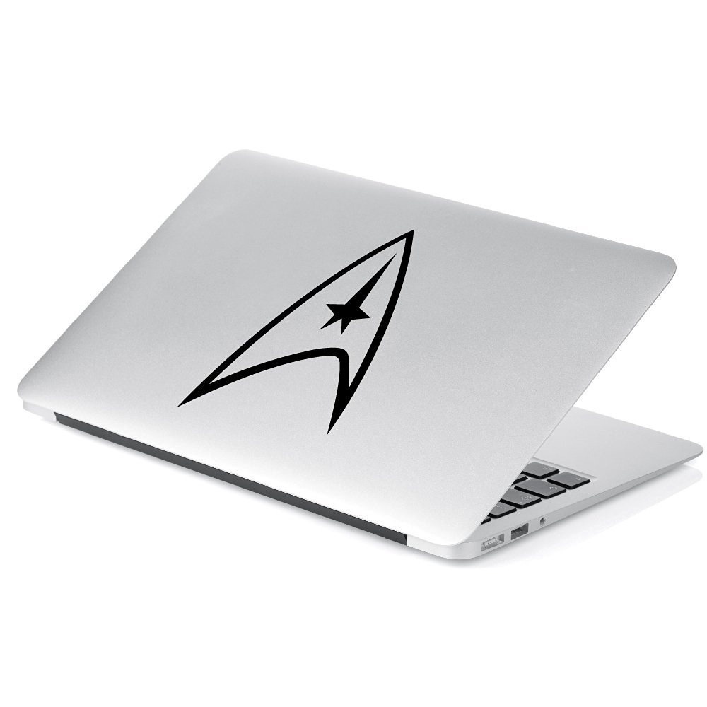 Star Trek Vinyl Die Cut Car Decal Sticker – 3-Pack Lot, 6 Inch Black Matte – Made In USA