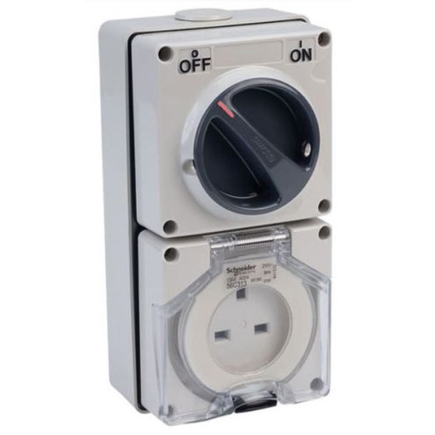 IP66 WEATHER PROOF ISOLATOR TYPE 13A SWITCH SOCKET FOR INDOOR