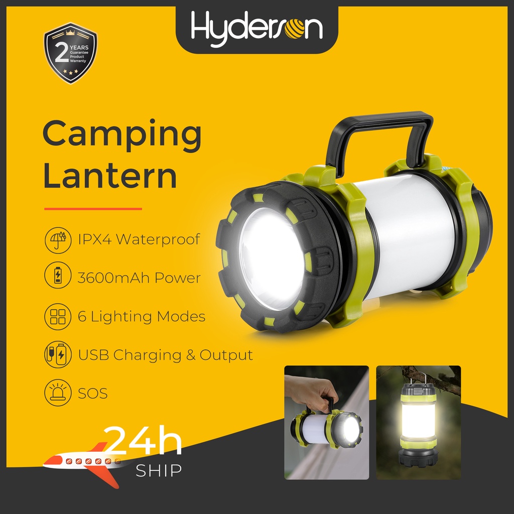 LED Camping Lantern Rechargeable, Consciot Flashlight High Lumens